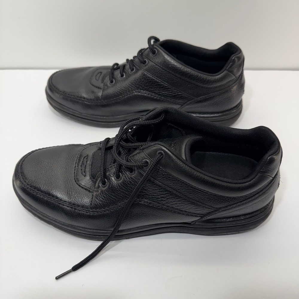 Rockport MWT18 Mens 13W Black Leather Walking Shoes Lace Up Comfort 501383 - Picture 7 of 8